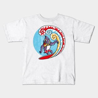 Surfing Mandrill Kids T-Shirt